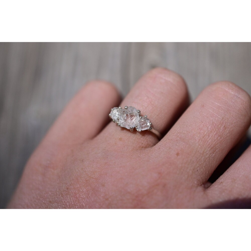 Engagement Ring, Raw Diamond Ring, Diamond Ring, uncut engagement ring, Rough Un